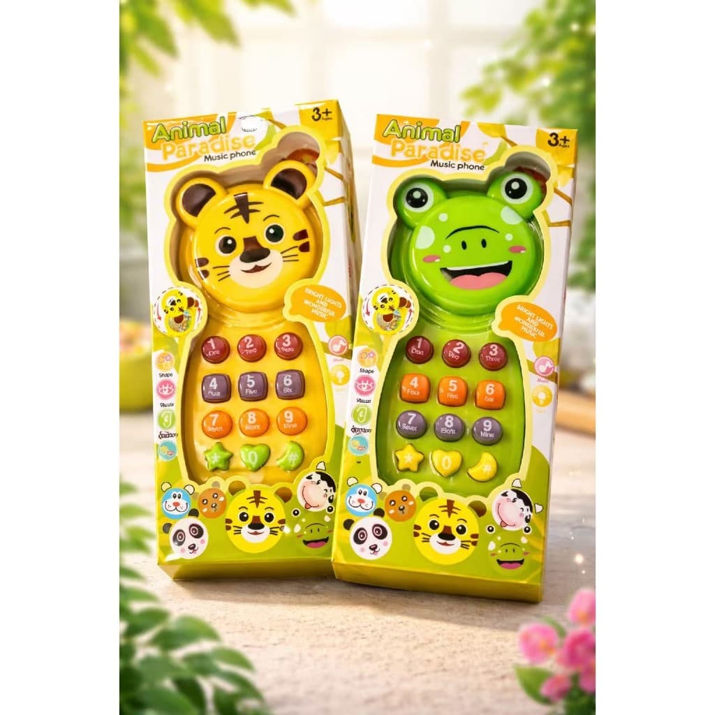 Telefone De Brinquedo Infantil Luz E Sons Educacional Animais