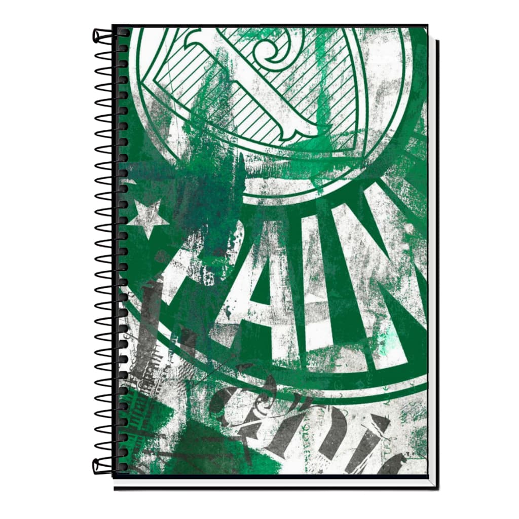 Caderno Escolar Palmeiras FC | Porco - Capa Dura & Espiral 1,10,15 e 20 Matérias
