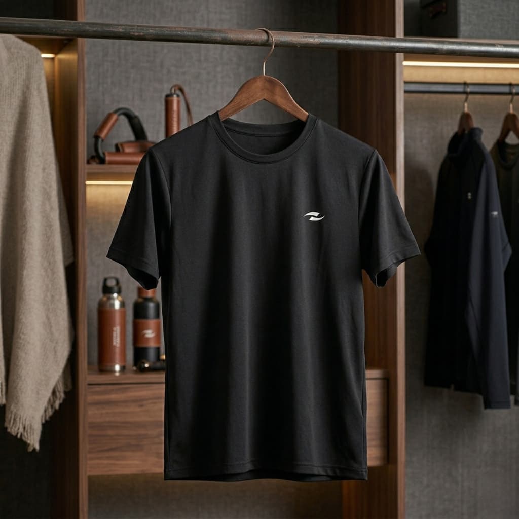Camisa Masculina Academia Dry Fit Basica Na Moda Algodão Malha Peruana Promoção