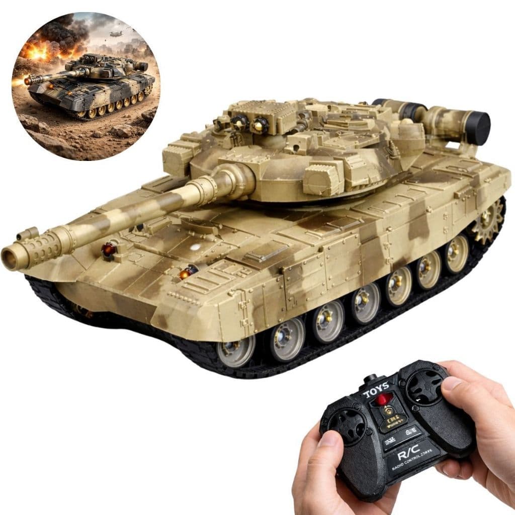 Carro Super Tanque De Guerra Carrinho Controle Remoto Recarregável