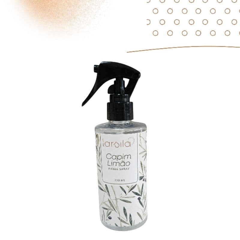Home Spray Aromatizante 200ml – Capim Limão | Aromatizador de Ambiente com Válvula Gatilho