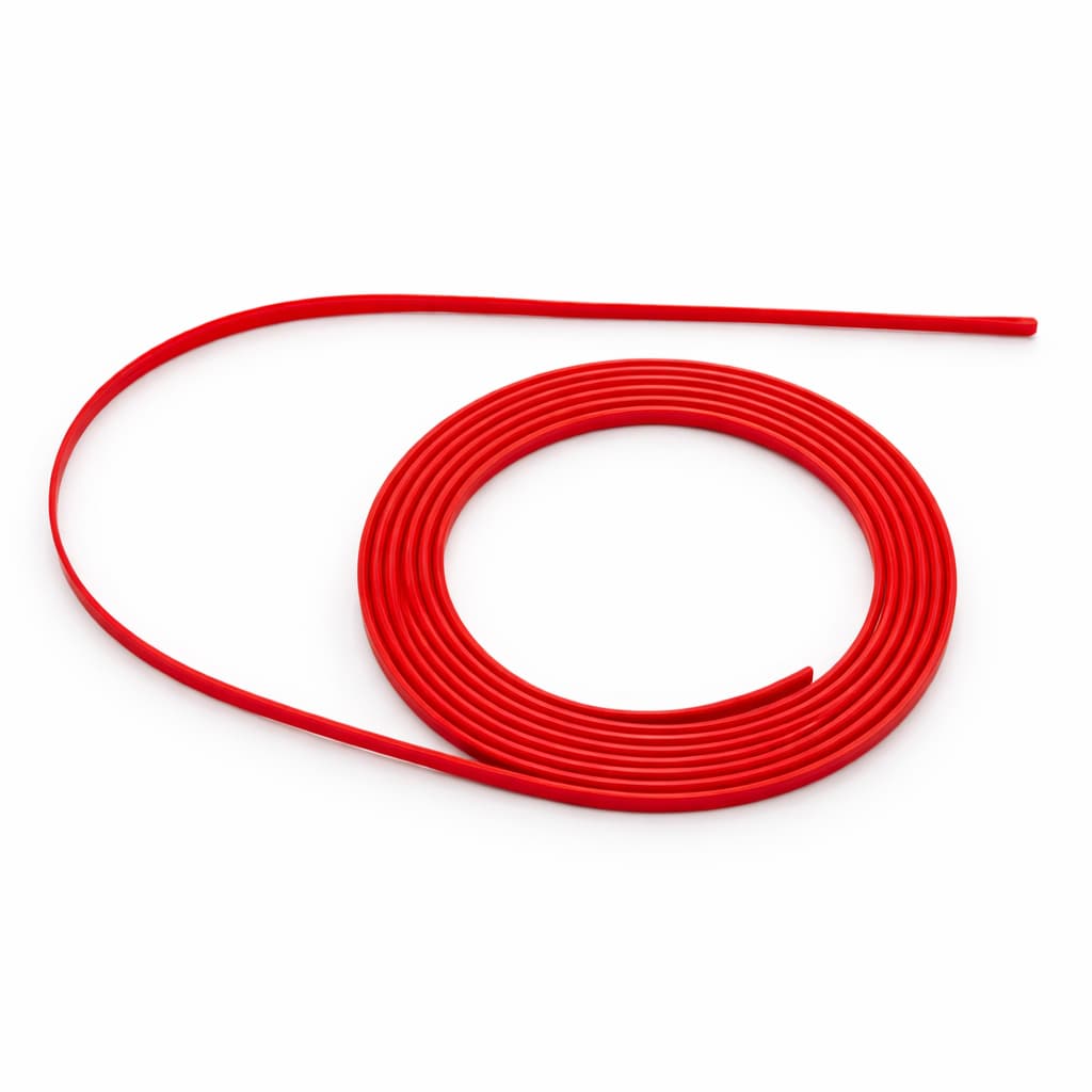 Rolo Friso Vermelho Filete Universal Flexivel 6mm X 6 Metros