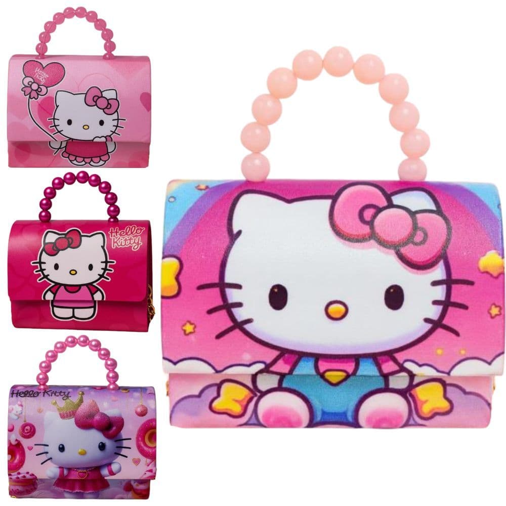 Bolsa Infantil Menina Hello Kitty Criança Feminina Bolsinha Pequena Blogueira Festa Ombro
