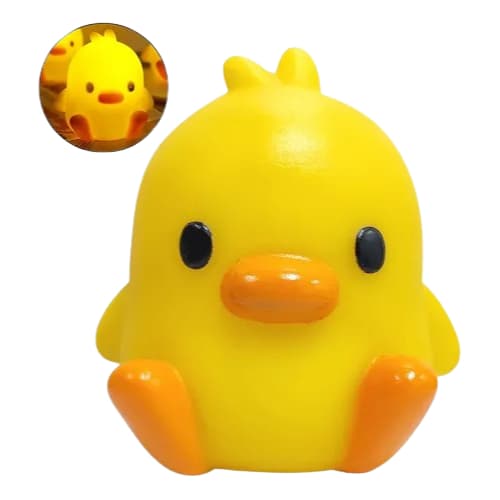 Patinho Luminoso - Abajur brilhante de Pato super Fofo 7cm Luz Durável