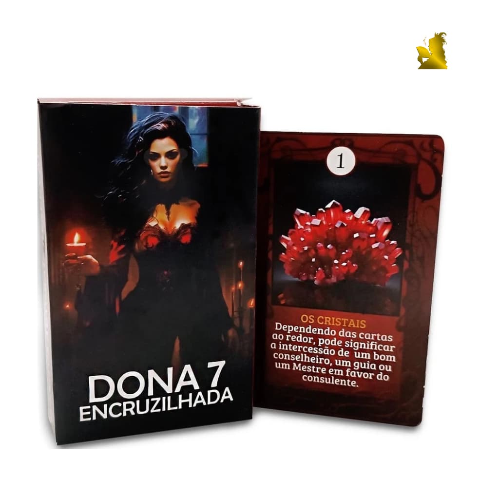 Tarô Tarot Baralho Pomba Gira Dona 7 Encruziladas 36 Cartas