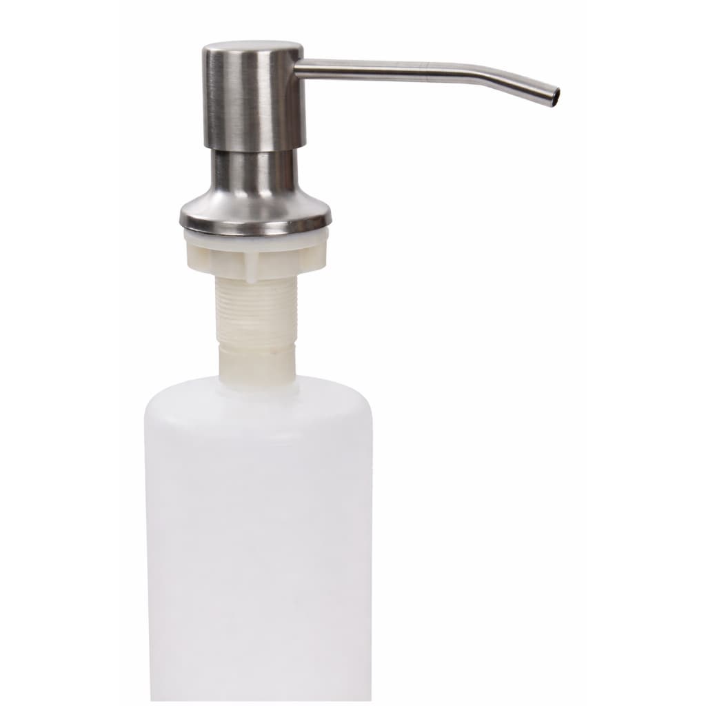 Dispenser Dosador Detergente Embutir Aço Inox 500ml Branco