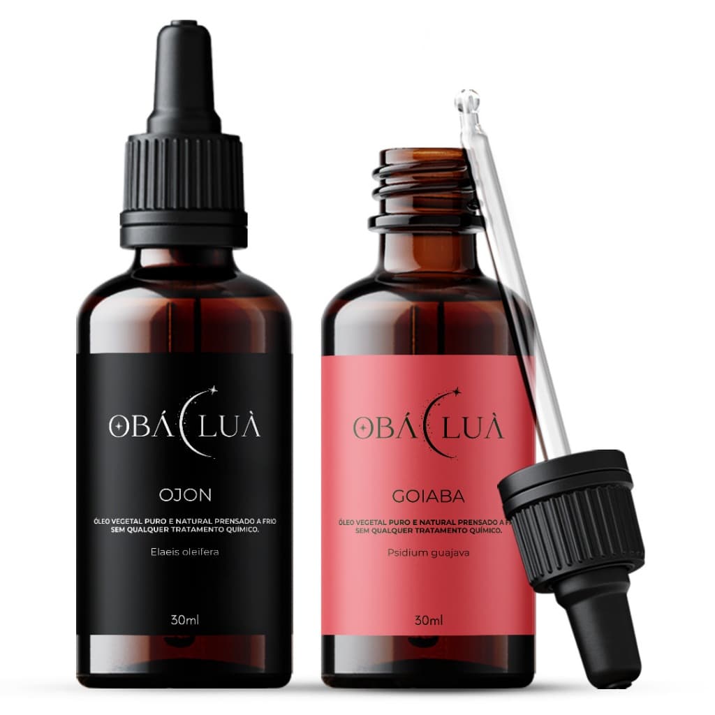 Kit Capilar OBÁ LUÀ Goiaba e Ojon - Óleos Vegetais Puros - Uso Capilar