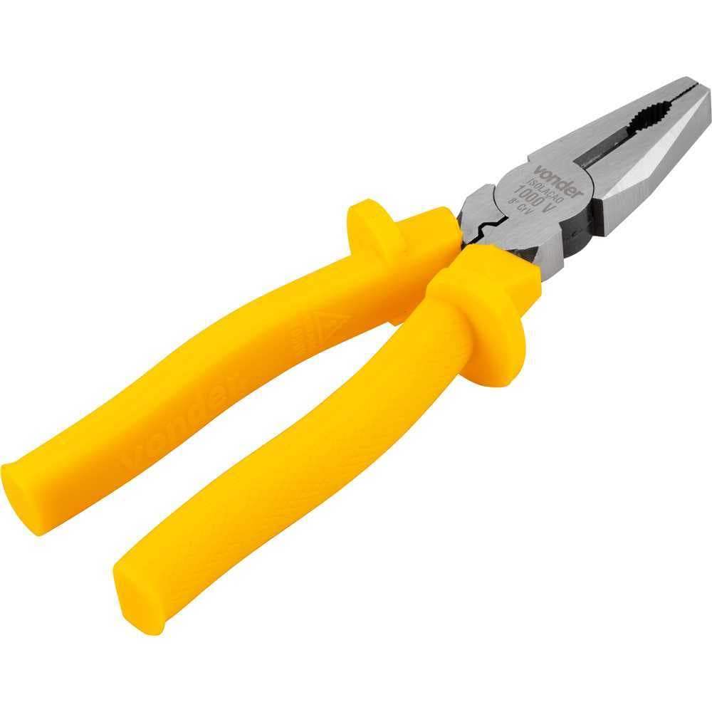 Alicate universal 8" para eletricista profissional CRV 1.000 V Vonder