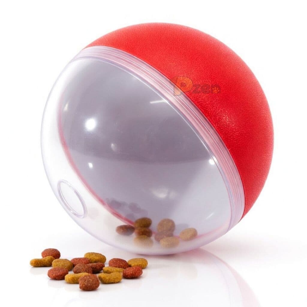Brinquedo Bola Interativa Porta Petisco Cão Modelo Bola Comedouro Cachorro Dog Pet