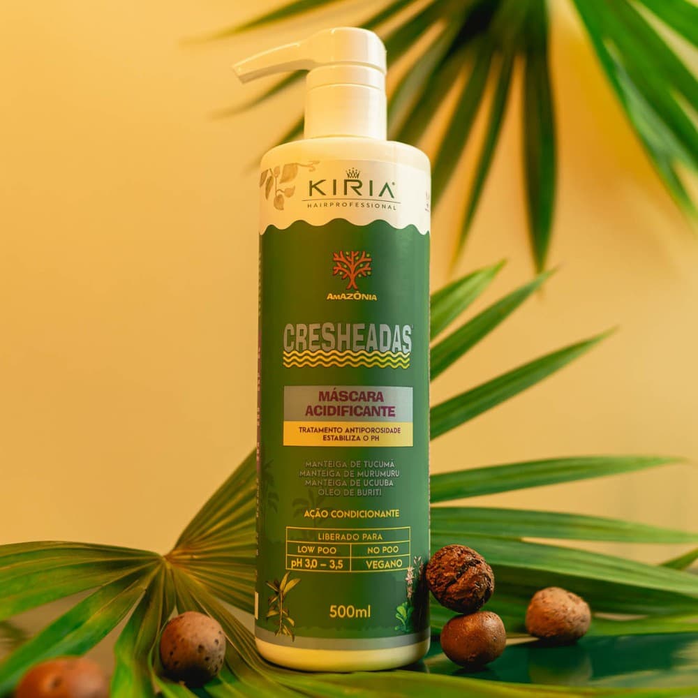 Máscara Acidificante Cresheadas Amazônia 500ml - Recuperação, Brilho e Maciez