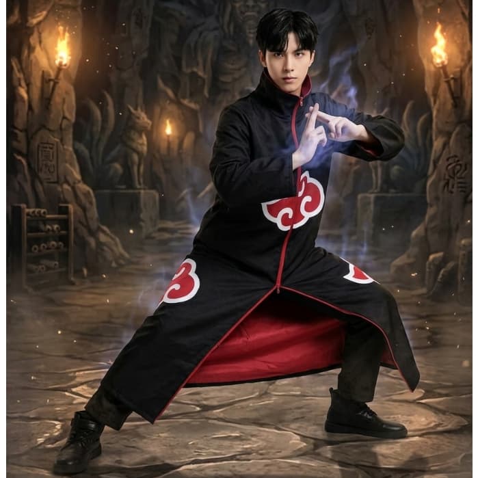 manto Akatsuki , Capa Naruto , Fantasia Anime Adulto