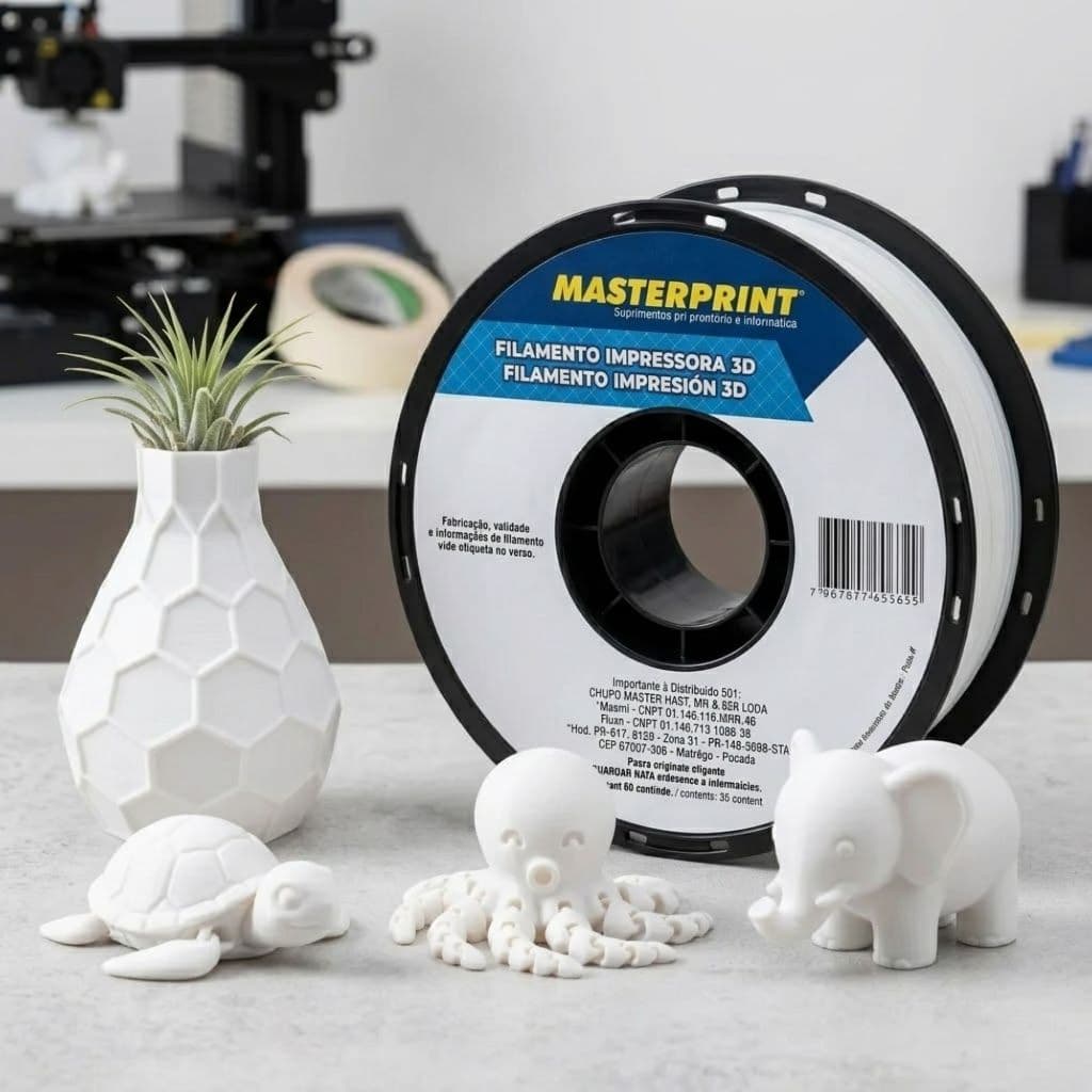 Filamento De Impressora 3d Petg 1,75mm 1kg Masterprint Várias Cores