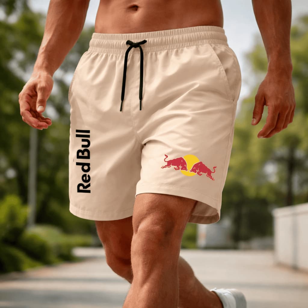 Bermuda Masculina Red Bull Tactel Academia Treino Antiodor Estilo e Conforto