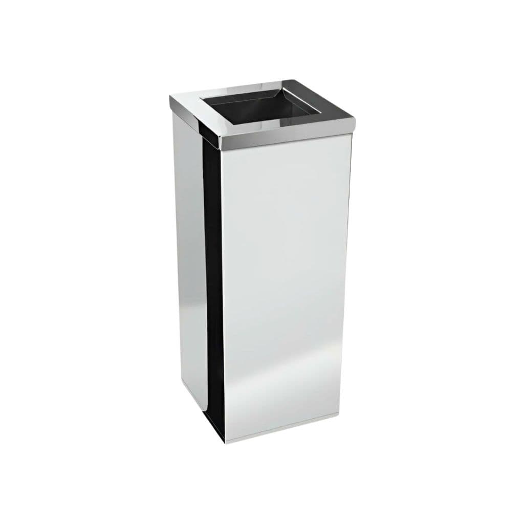Lixeira Compacta de Inox com Tampa Aro: Ideal para Cozinhas, Banheiros e Escritórios 50 Litros