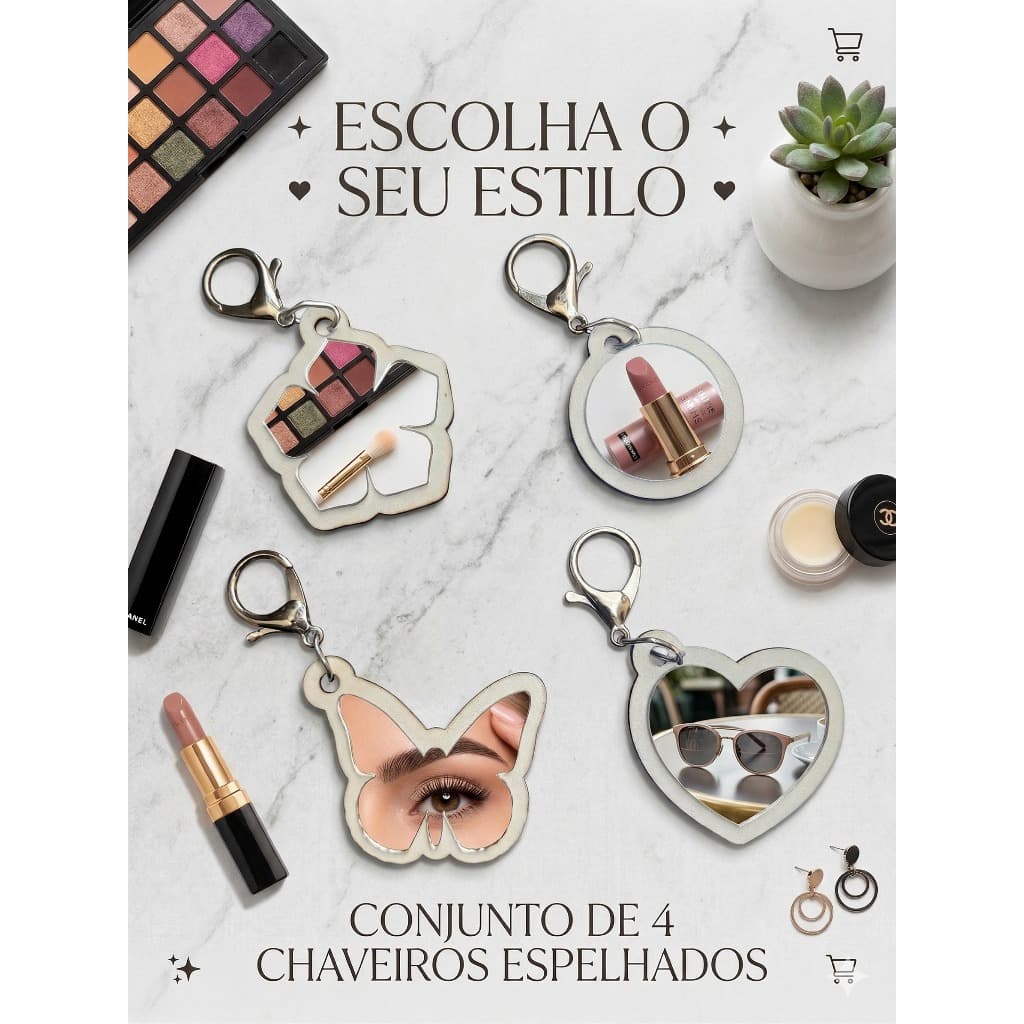 KIT DE CHAVEIROS PARA BOLSA EM MDF E ACRILICO BORBOLETA FLOR REDONDO CORAÇÃO ANIVERSARIO BRINDES DIA DAS MÃES