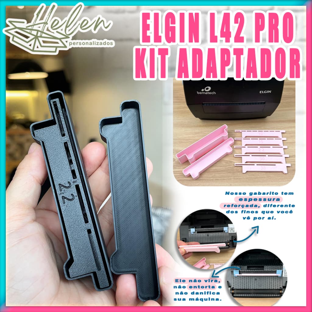 ELGIN L42 PRO KIT ADAPTADOR PARA IMPRESSÃO SIMULTÂNEA DE FITAS CETIM