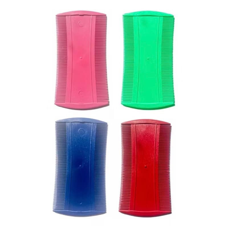 Pente Fino de Plástico Pra Piolho Lendeas resistente Cores Sortidas
