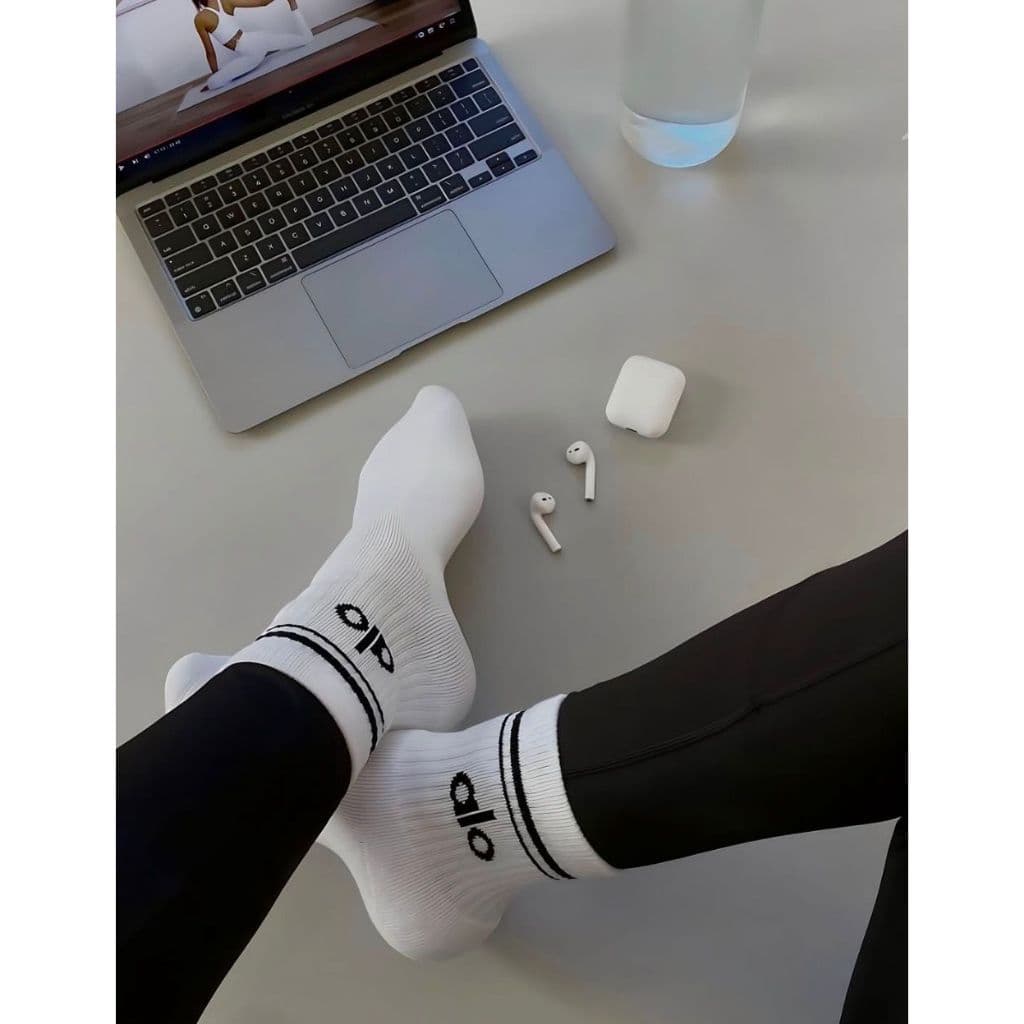 Kit 6 Pares Meia Academia Sport Alô 100% Algodão Premium