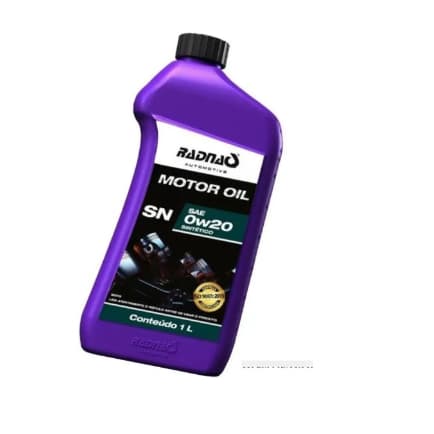 Óleo De Motor 0w20 Radnaq 100% Sintético Api Sp Dexos 1