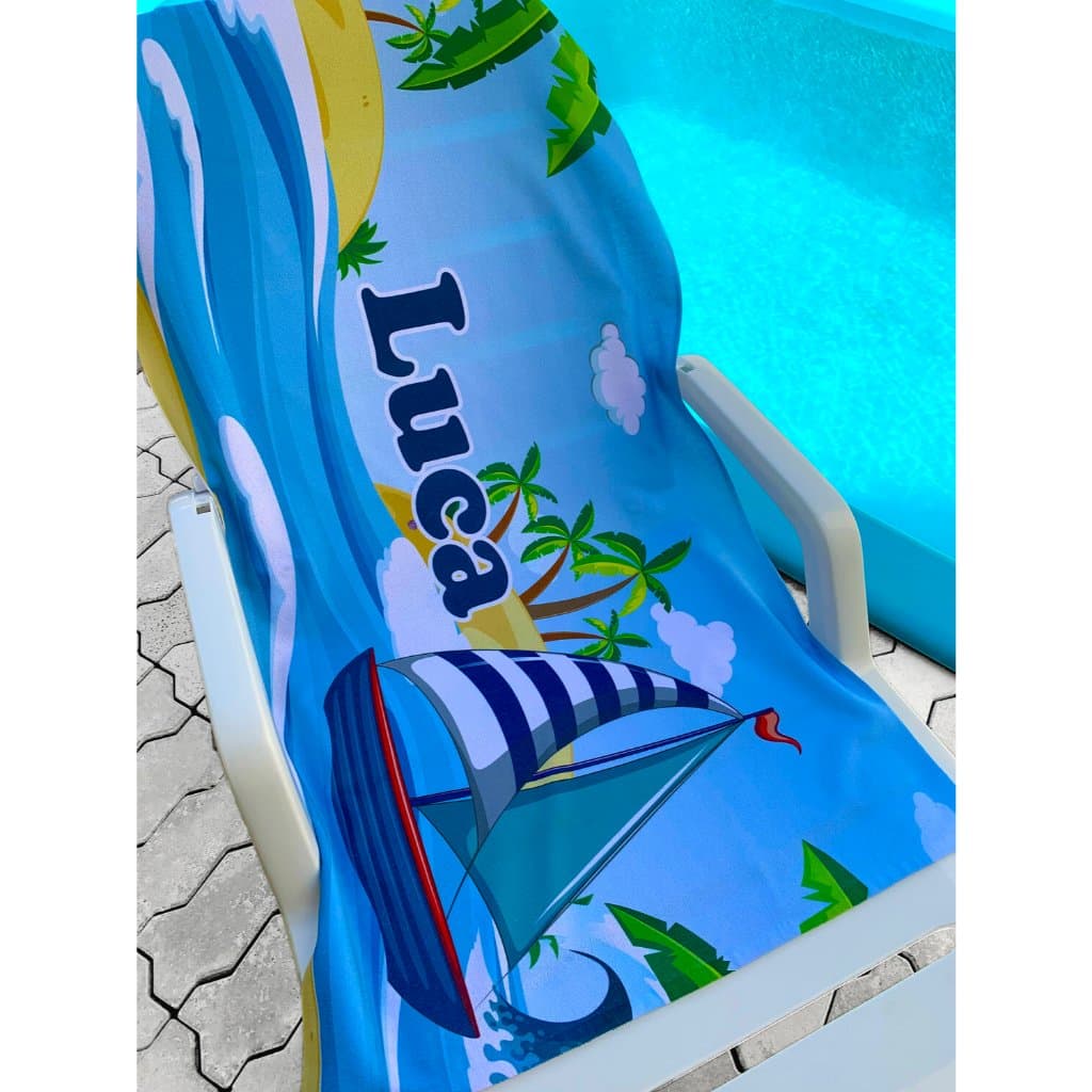 Toalha de Praia Personalizada - Veleiro