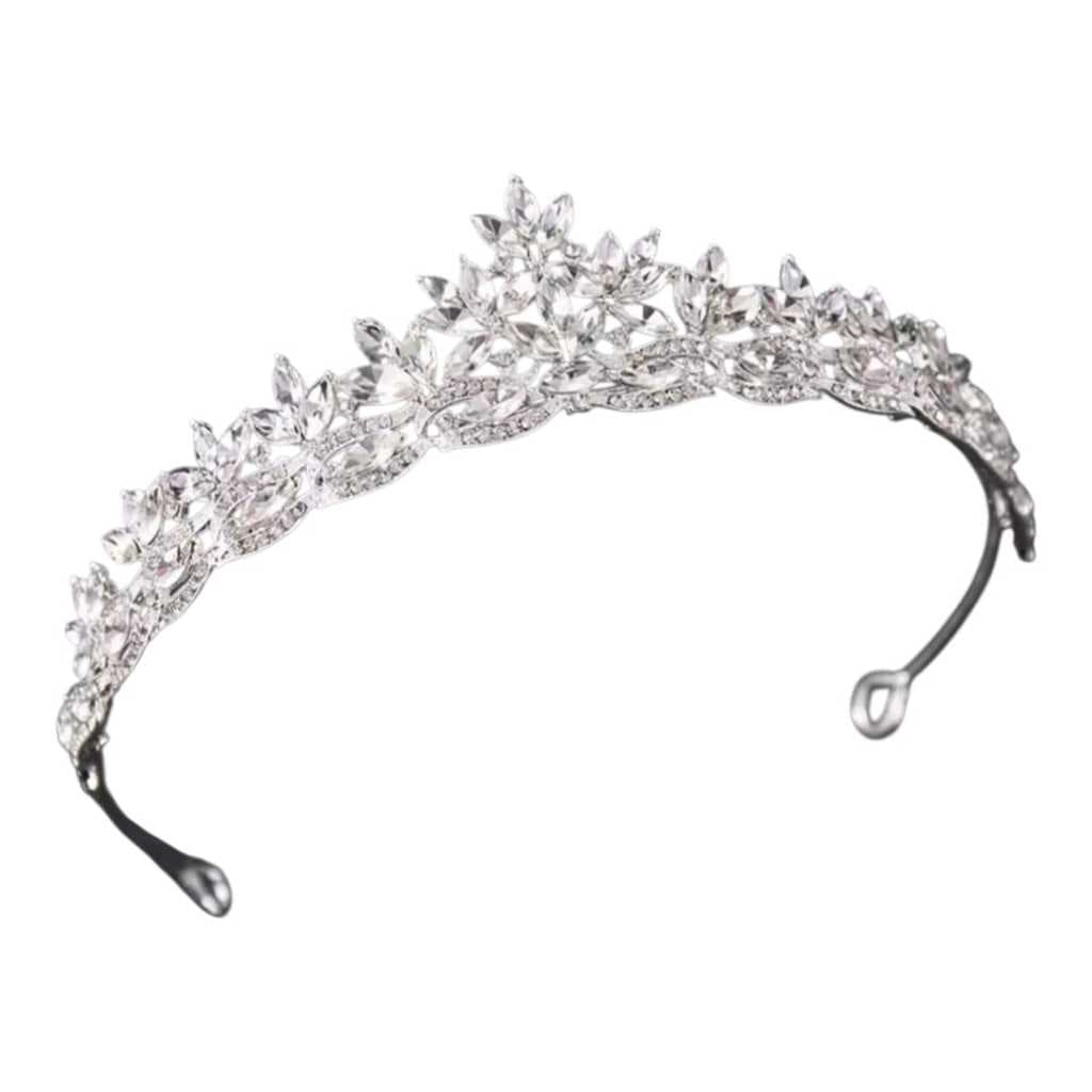 Tiara Coroa Para Noiva Debutante Casamento dama de honra  prateada Miss Festa