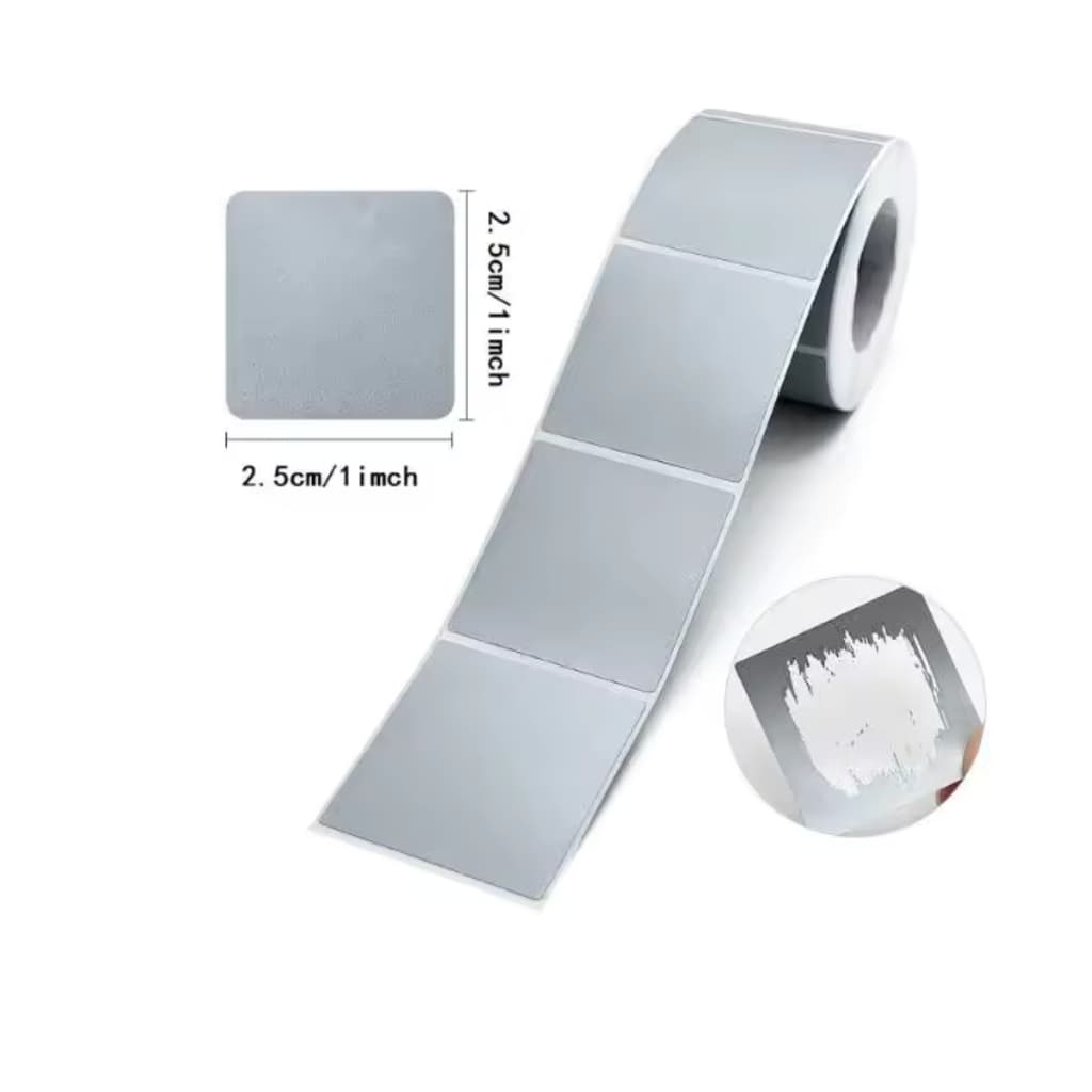 Etiqueta Adesiva 2,5x2,5cm Térmica Quadrada Unidades Multiuso Organização