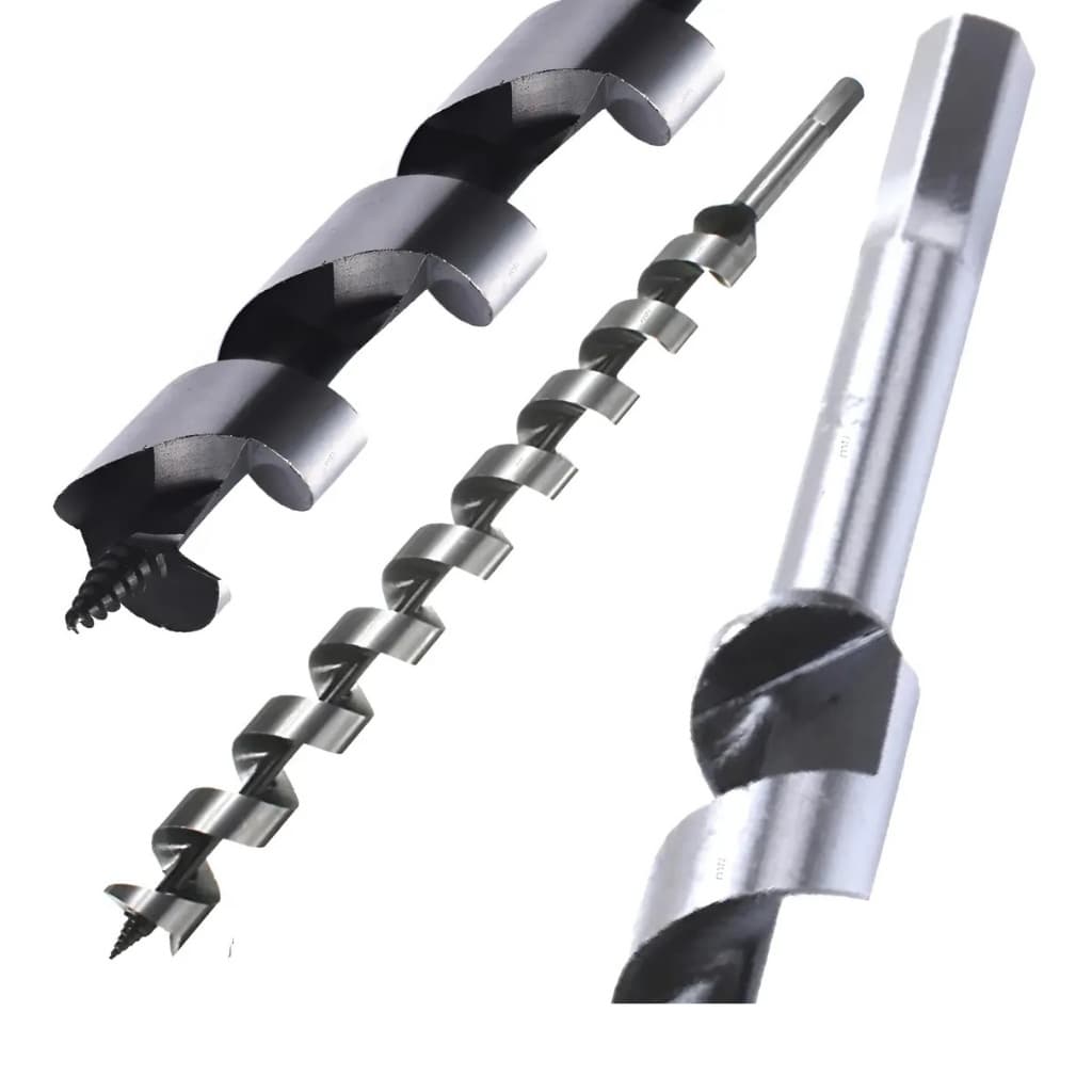 Broca 10 x 350mm Mourão Palanque Madeira Longa Tipo Espiral Serpentina