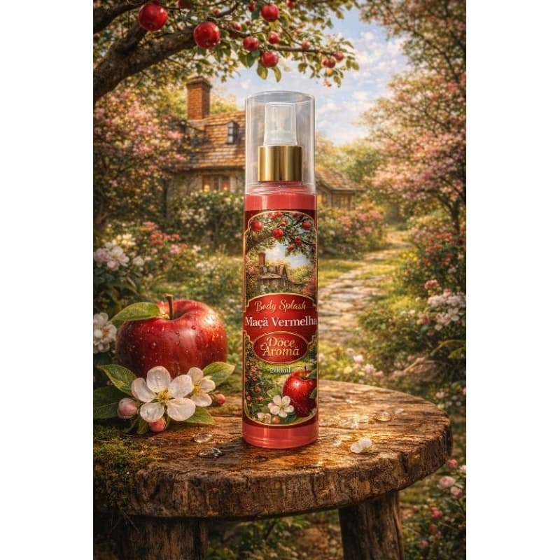 🍎 Body Splash Maçã Vermelha- 200ml - Perfume Corporal Refrescante ✨