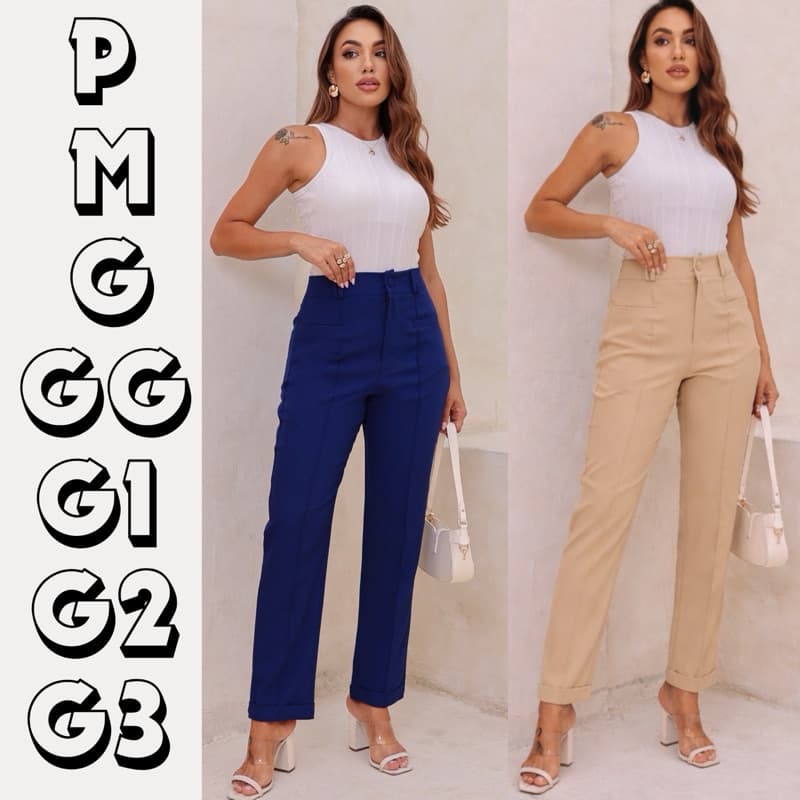 CALÇA SKINI SOCIAL BOLSOS NA FRENTE P-M-G-GG