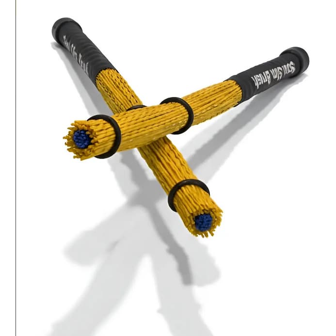 Baqueta Vassourinha Rud Rod P/ Cajon - Soul Slim Brush - AMARELO