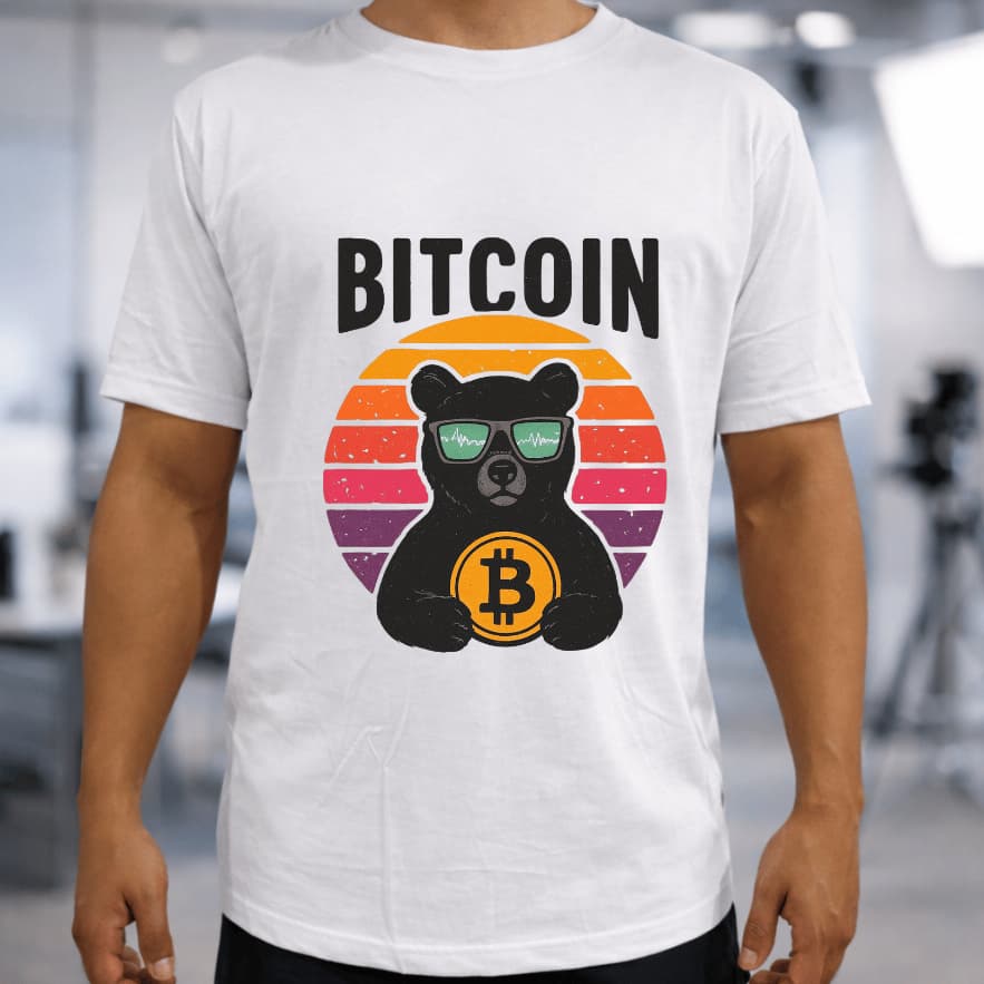 Camiseta Masculina Bitcoin Estampada 100% Algodão Confortavel Estilosa Envio Imediato