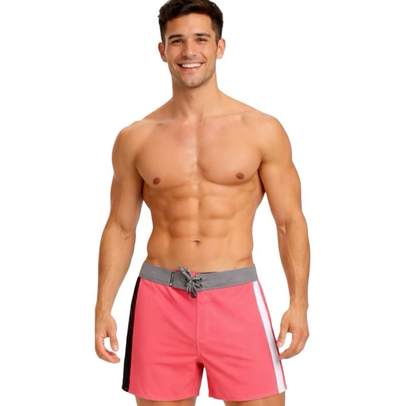 Boardshort Curto Masculino - Tecido Impermeável - Bordado na perna