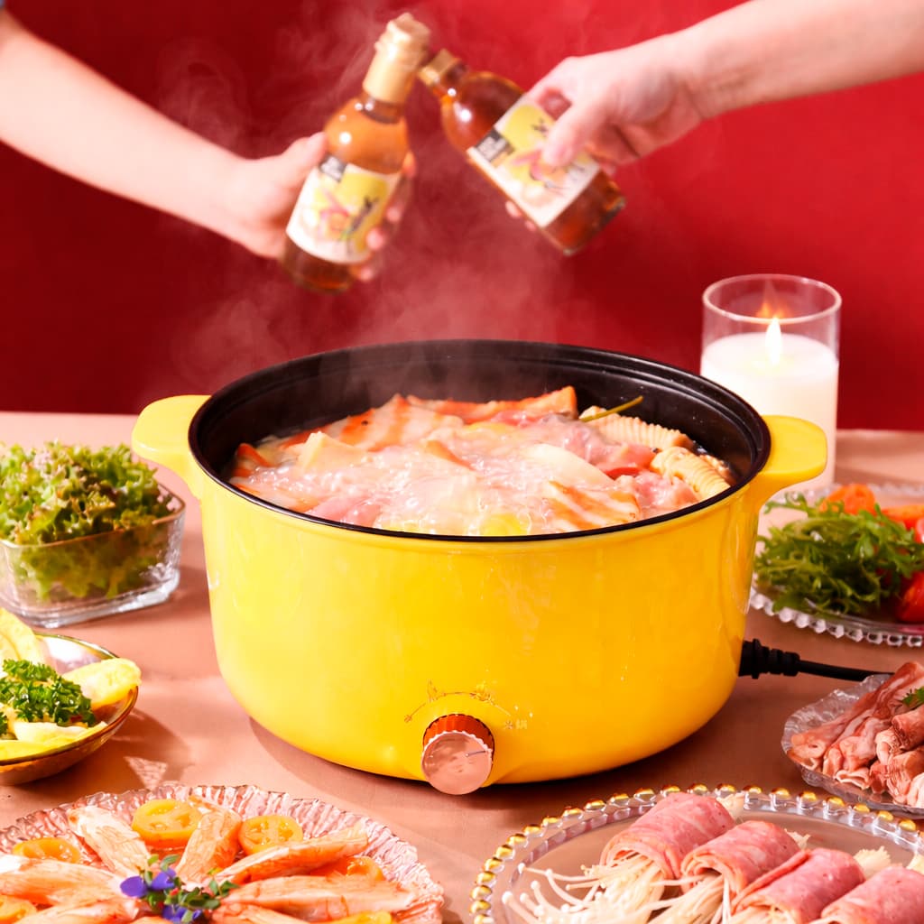 Panela de Arroz Elétrica 3 Níveis de Temperatura 26cm 110V / 220V Antiaderente