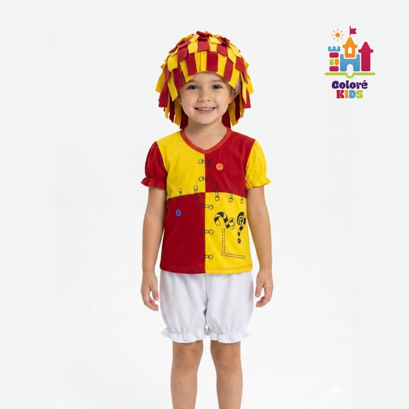 Fantasia Infantil Emília – Sítio do Picapau Amarelo