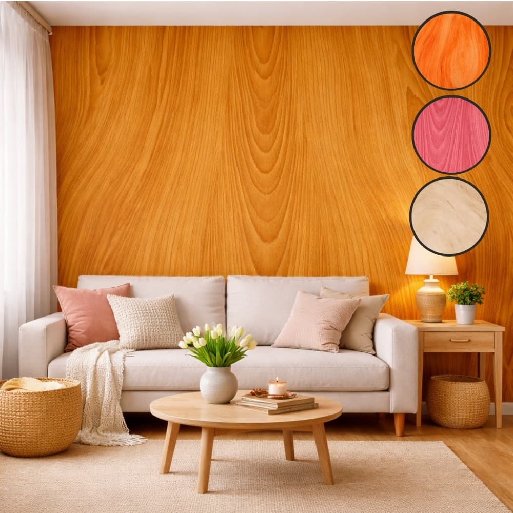 Papel de Parede Adesivo Autocolante Madeira 3D Premium 5 Metro X 45CM