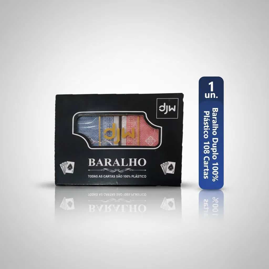 Jogo Baralho Par 100% Plástico 108cartas Prova D'água+estojo