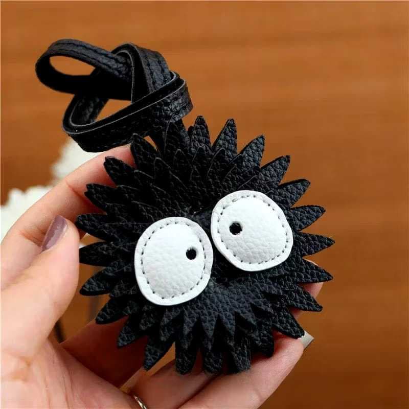 Chaveiro de Bolsa Feminino Briquetes Preto | Microfibra Feita à Mão | Compacto e Elegante