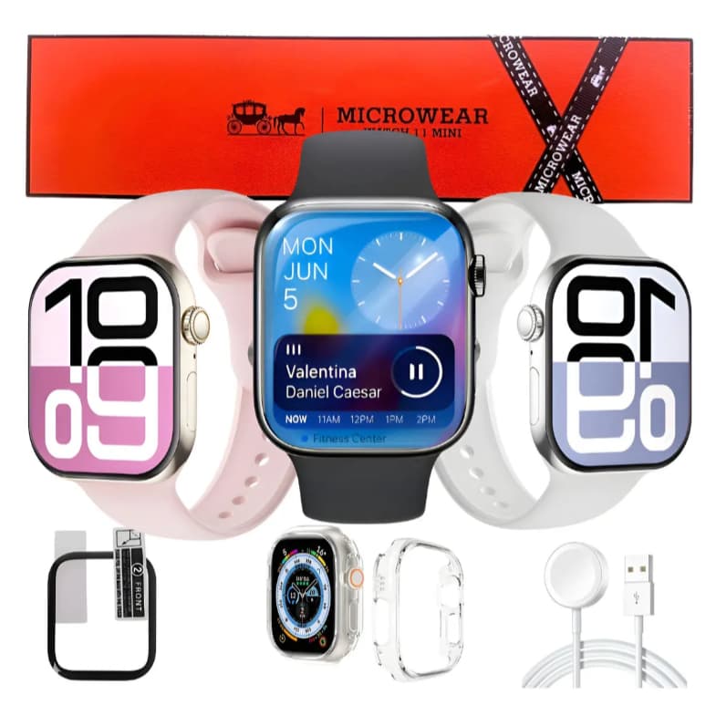 Relógio Smartwatch W11 Mini Serie 11 Whatsapp Gps Nfc LANÇAMENTO 2026
