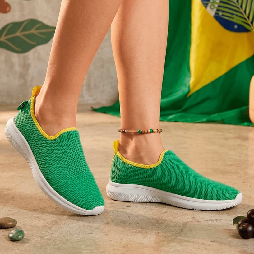 Tênis Meia Feminino Calce Facil Casual Ortopédico Academia Caminhada Slip On Leve
