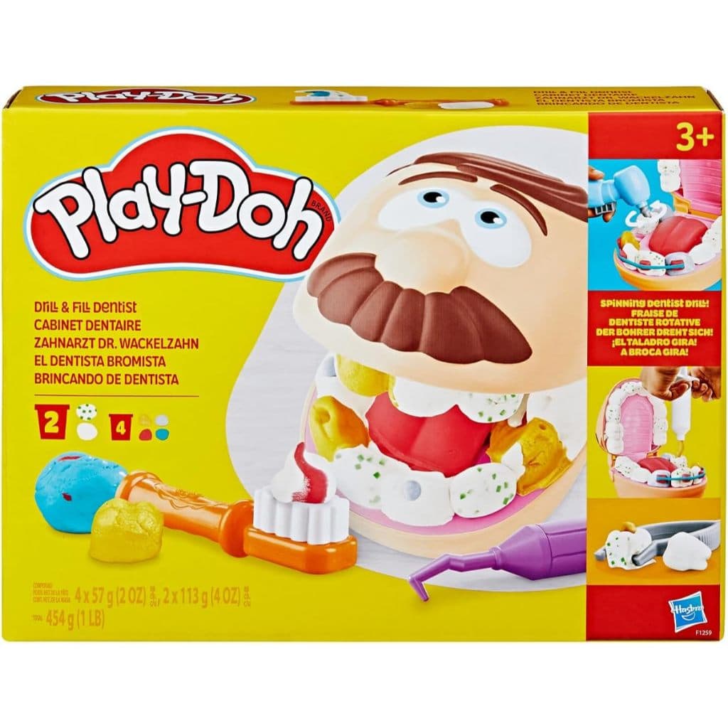 Play-Doh, Massinha de Modelar Infantil, Brincando de Dentista - F1259