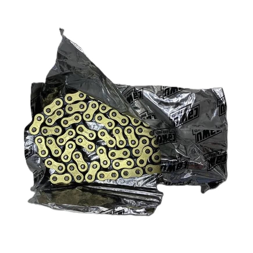 Corrente Dourada Transmissão 428H x 118L S/Retentor CG 150 160 TITAN FAN START / YBR FACTOR 125