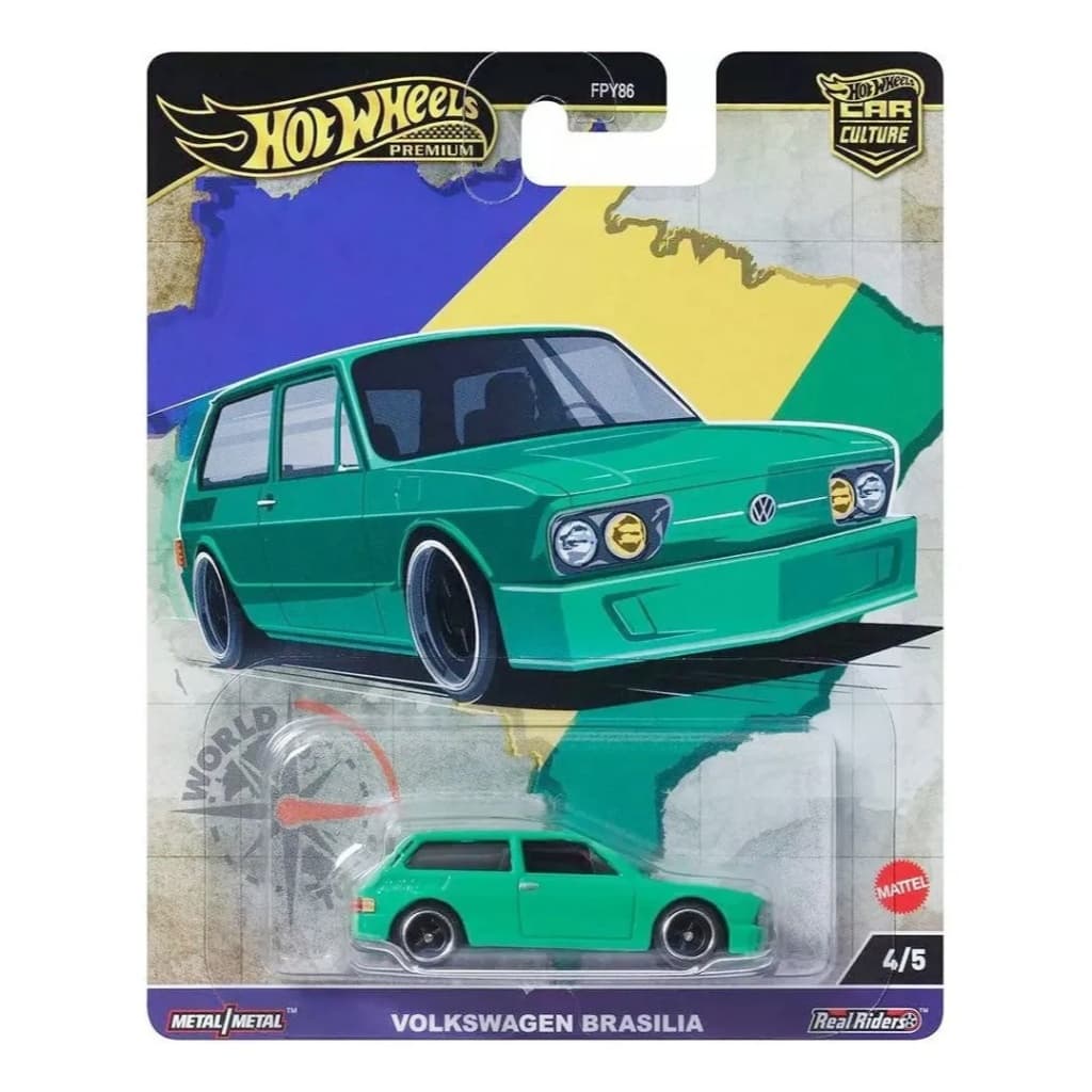 Hot Wheels Premium 1/64 Car Culture World Tour Vw Brasilia