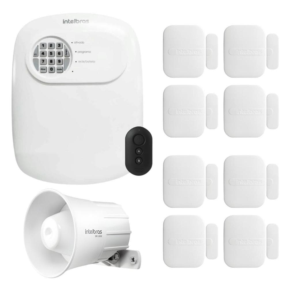 Kit alarme sem fio intelbras ANM 24 NET com acesso via Celular