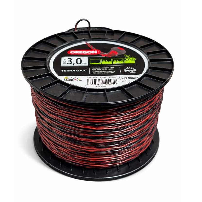 Fio de Nylon p/ Roçadeiras Oregon Terramax 3mm 220 metros Bobina 2,273kg Alta Performance