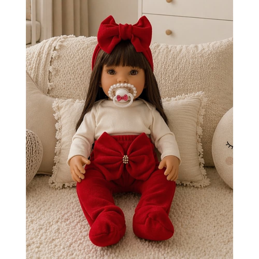 Boneca Bebê Reborn Premium Realista Em Silicone Boneca Para Presente Menina