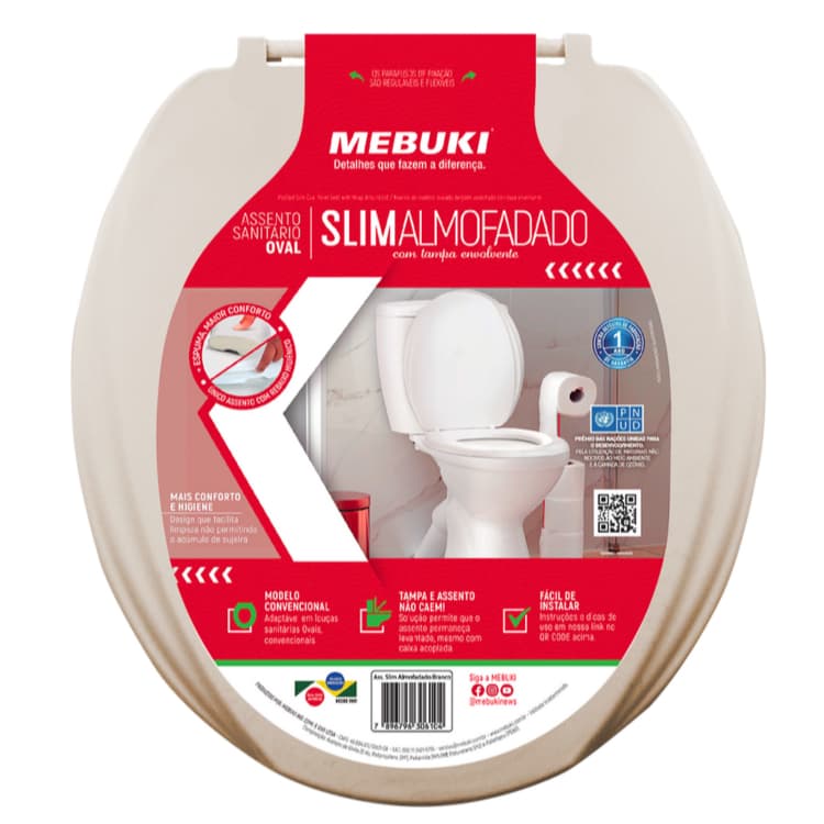 Tampa Pra Vaso Sanitário Almofadado Deca Oval Salmão 1.6gpf 6.0lpf
