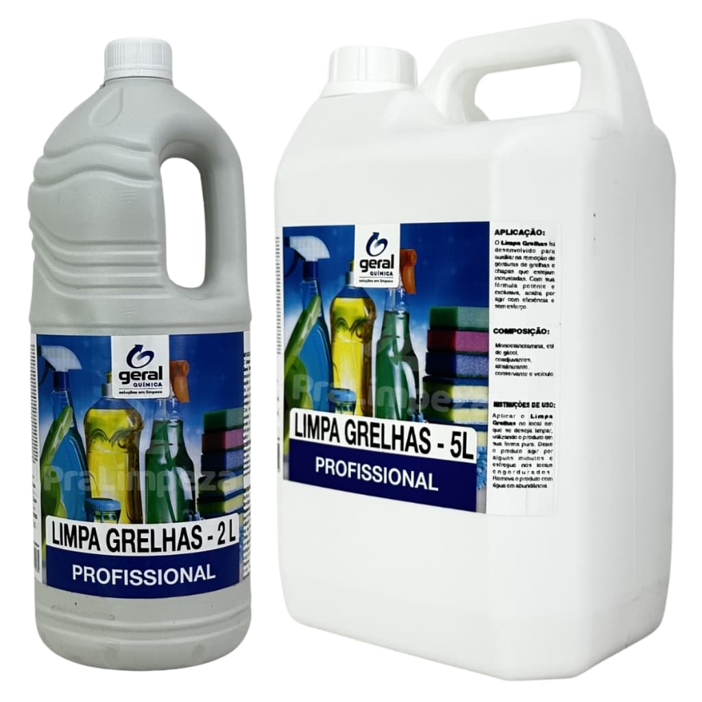 Limpa Grelhas Profissional Geral Química | Desengordurante Coifa Fogão Grill Exaustor