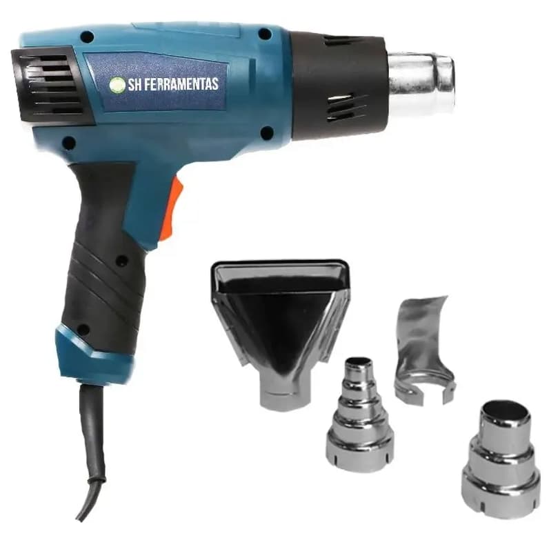 Soprador Térmico Profissional 2000w 50 a 550 Graus + 4 bicos Direcionados Queima de Estoque