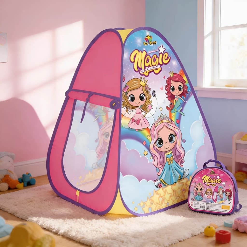 Barraca Toca Infantil Mundo Magic Dobrável Cabana Brinquedo Com Bolsa