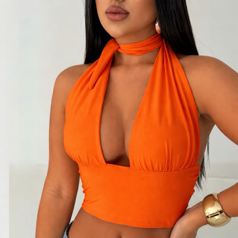 Cropped multiformas várias amarrações frente única cores do momento tendencia modinha